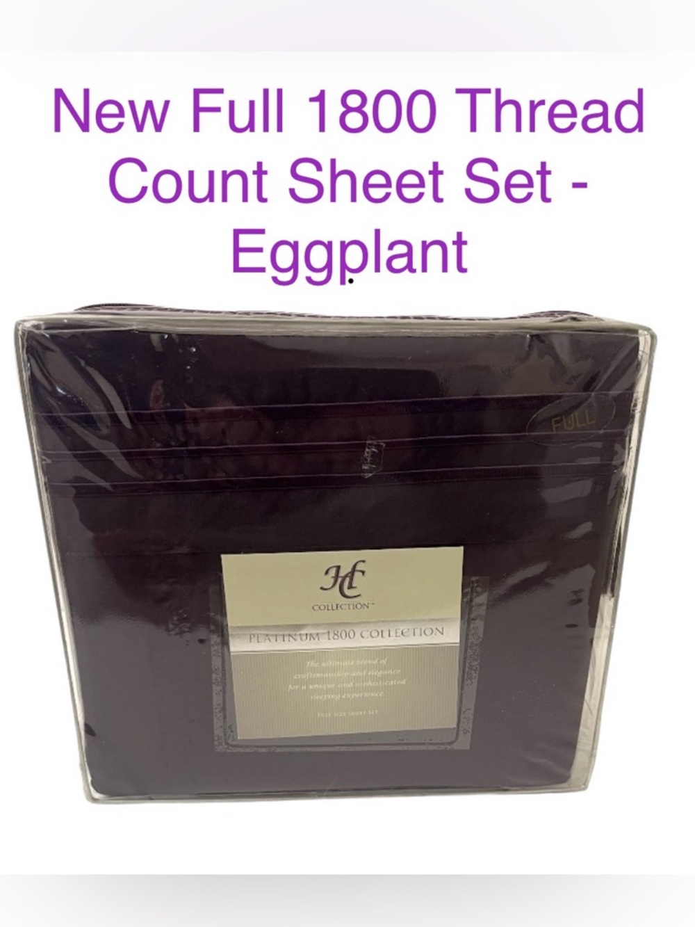 IC COLLECTION Full Sheet Set - Eggplant Purple